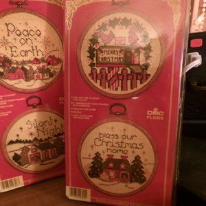 vintage new old stock vogart cross stitch kit.